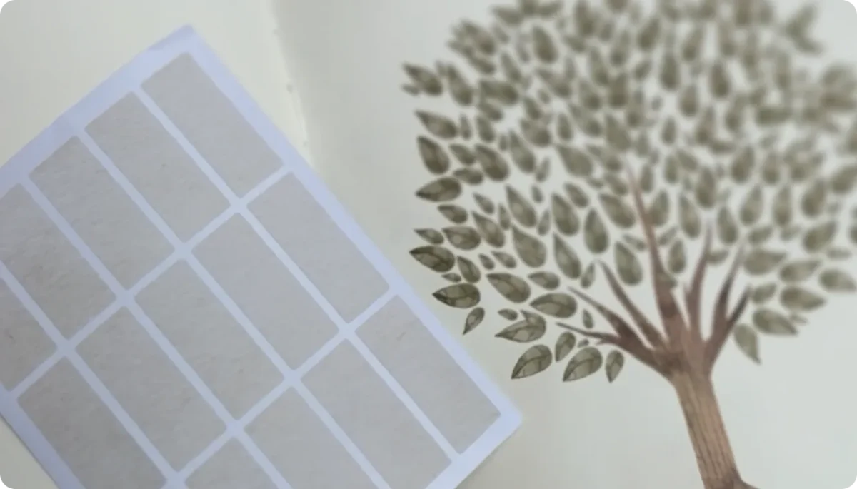 Familienstammbaum Sticker für Mriella Piccolo – Ein liebevoll gestaltetes Erbstück für kommende Generationen.