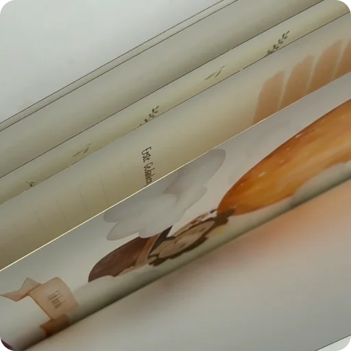 Qualitätsmerkmal des Mriella Piccolo – Hochwertiges, markerfestes Papier für kreatives Gestalten ohne Durchdrücken.